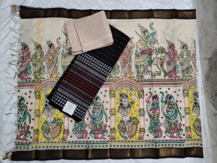 Mangalagiri Cotton Dress Material with Digital Print Duppata