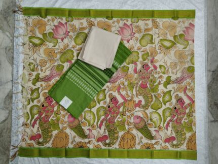 Mangalagiri Cotton Dress Material with Digital Print Duppata
