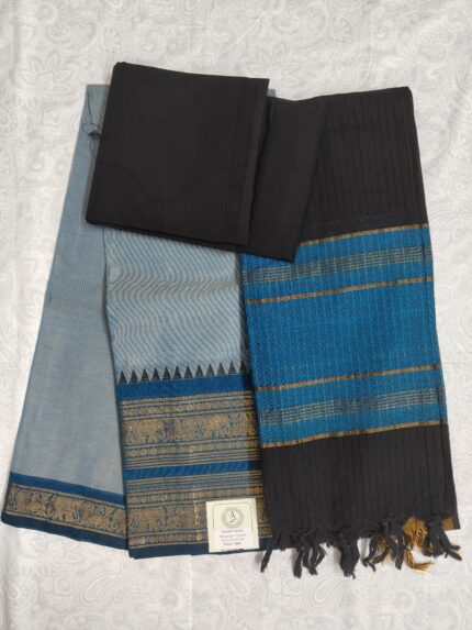 Mangalagiri Cotton Dress Material with Kanchi Border