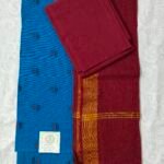 Cotton Printed Dress Material with Mangalagiri Duppata