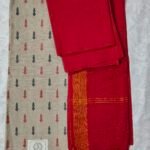 Cotton Printed Dress Material with Mangalagiri Duppata