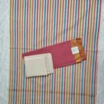 Mangalagiri Cotton Dress Material with Striped Duppata