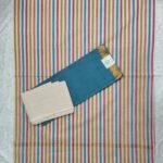 Mangalagiri Cotton Dress Material with Striped Duppata