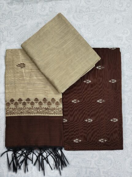 Khadi Silk Dress Material Set (DNO0004)