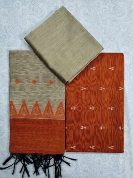 Khadi Silk Dress Material Set (DNO0005)