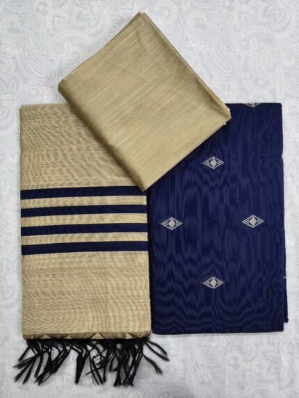 Khadi Silk Dress Material Set (DNO0012)