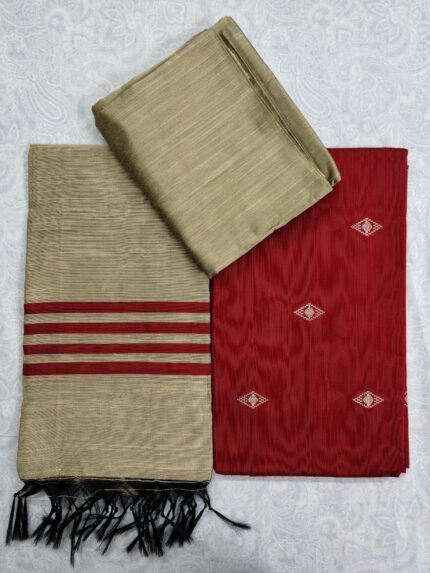 Khadi Silk Dress Material Set (DNO0014)