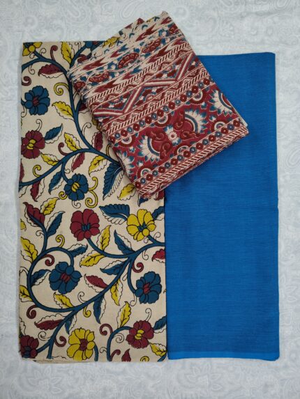 Kalamkari Cotton Dress Material (DNO0037)