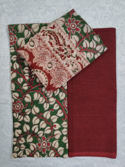 Kalamkari Cotton Dress Material (DNO0038)