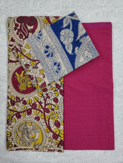 Kalamkari Cotton Dress Material (DNO0040)