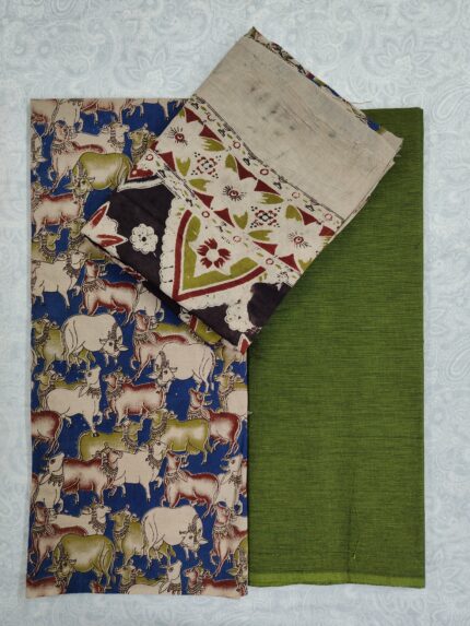 Kalamkari Cotton Dress Material (DNO0044)