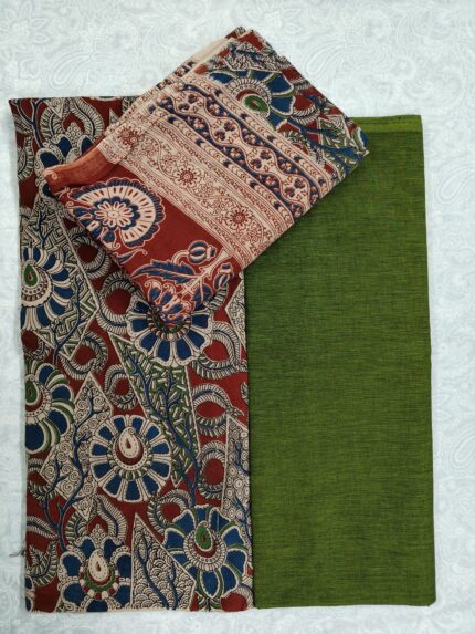 Kalamkari Cotton Dress Material (DNO0045)