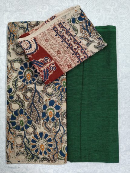Kalamkari Cotton Dress Material (DNO0046)