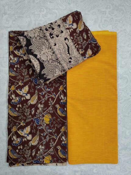 Kalamkari Cotton Dress Material (DNO0048)
