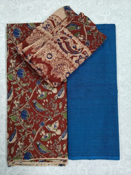 Kalamkari Cotton Dress Material (DNO0051)