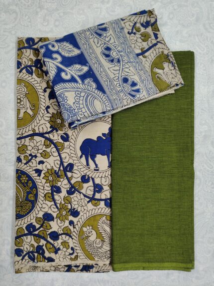 Kalamkari Cotton Dress Material (DNO0053)