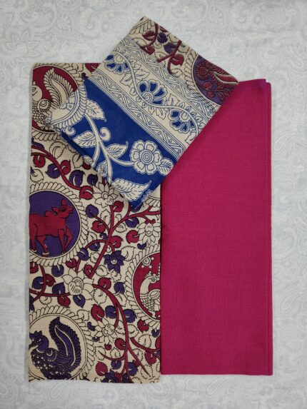 Kalamkari Cotton Dress Material (DNO0054)