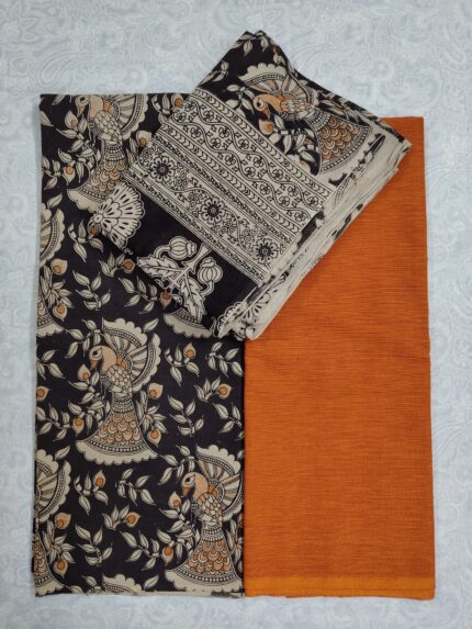 Kalamkari Cotton Dress Material (DNO0056)