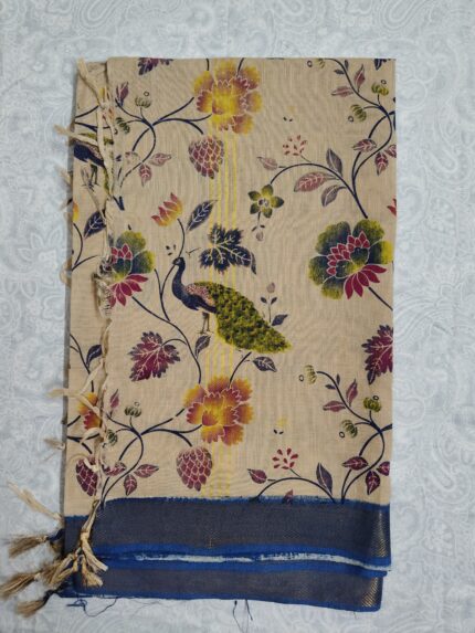 Cotton Digital Print Duppata with Nizam Border (DPD005)