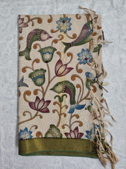 Cotton Digital Print Duppata with Nizam Border (DPD006)