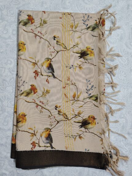 Cotton Digital Print Duppata with Nizam Border (DPD009)