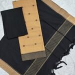 Mangalagiri Cotton Dress Material with Thread Buty Top (DNO0090)