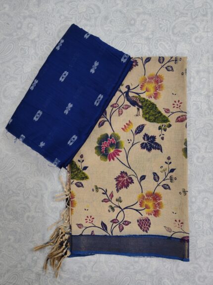 Khadi Silk Top and Nelluru Silk Dupatta(KSND003)