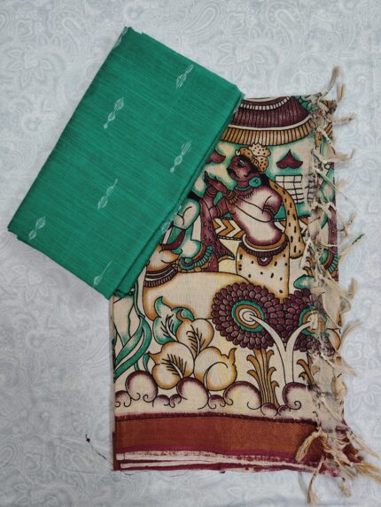 Khadi Silk Top and Nelluru Silk Dupatta(KSND007)