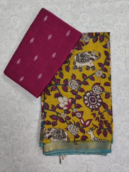 Khadi Silk Top and Nelluru Silk Dupatta(KSND009)