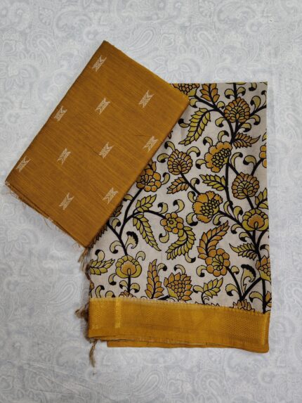 Khadi Silk Top and Nelluru Silk Dupatta(KSND014)