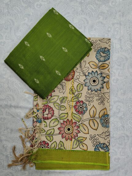 Khadi Silk Top and Nelluru Silk Dupatta(KSND016)