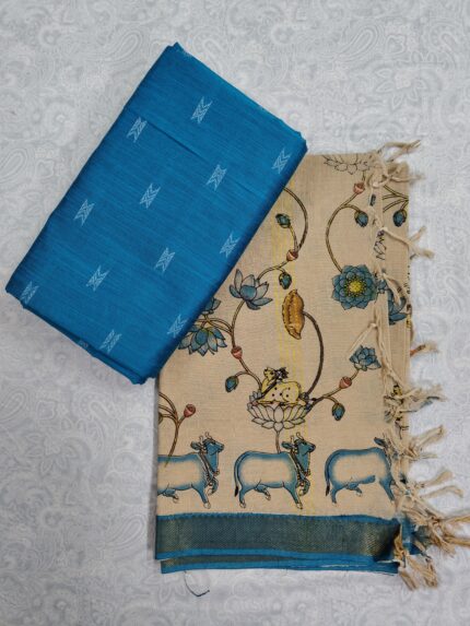 Khadi Silk Top and Nelluru Silk Dupatta(KSND018)