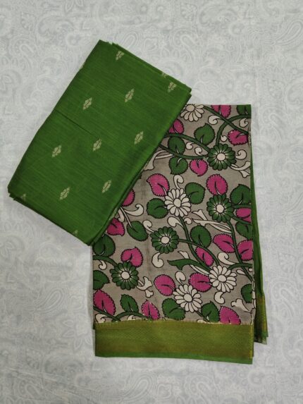 Khadi Silk Top and Nelluru Silk Dupatta(KSND020)