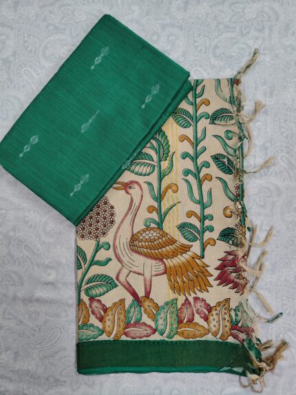 Khadi Silk Top and Nelluru Silk Dupatta(KSND021)