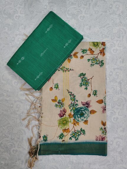 Khadi Silk Top and Nelluru Silk Dupatta(KSND025)