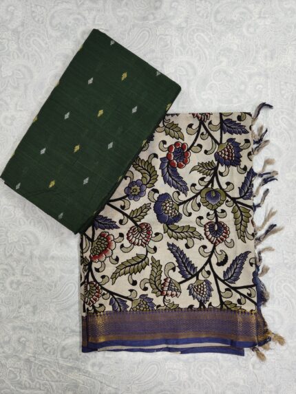 Khadi Silk Top and Nelluru Silk Dupatta(KSND028)