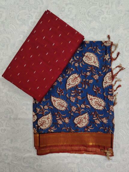 Khadi Silk Top and Nelluru Silk Dupatta(KSND032)