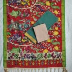 Mangalagiri Cotton Dress Material with Pen Kalamkari Duppata (PKD002)