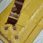 Chanderi Jamdani Dress Material Set (CCJDM14)