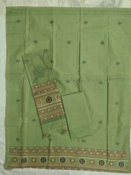 Chanderi Jamdani Dress Material Set (CCJDM31)