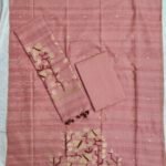 Chanderi Jamdani Dress Material Set (CCJDM32)