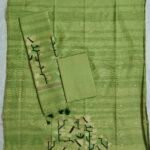 Chanderi Jamdani Dress Material Set (CCJDM34)
