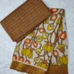 Raw Silk Top with Kalamkari Chennuru Silk Dupatta (CDRT01)