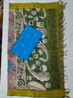 Raw Silk Top with Kalamkari Chennuru Silk Dupatta (CDRT03) - Image 2