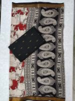 Raw Silk Top with Kalamkari Chennuru Silk Dupatta (CDRT06) - Image 2