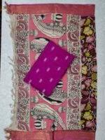 Raw Silk Top with Kalamkari Chennuru Silk Dupatta (CDRT24) - Image 2