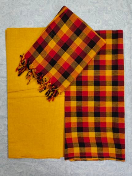 South Cotton Checks Dress Material Set (CHKCD13)