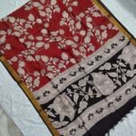 Kalamkari Chennuru Silk Dupatta (KCSD06)
