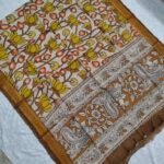Kalamkari Chennuru Silk Dupatta (KCSD16)