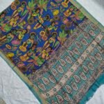 Kalamkari Chennuru Silk Dupatta (KCSD18)